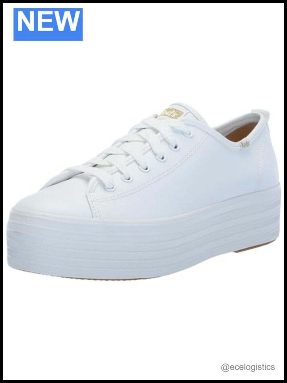Platform Lace Up Sneakers with Softerra Footbed, Leather